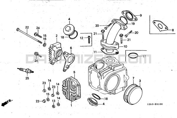 Dichtungsset Dax 12V Ansaugstutzen 49cc