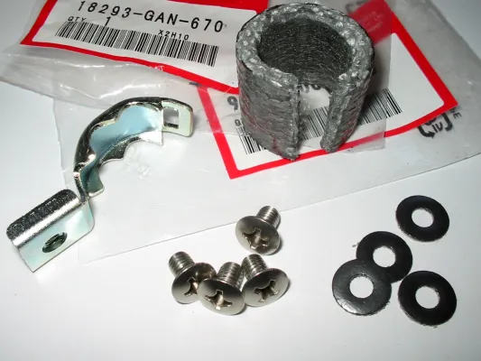 Honda Dax 6V Befestigungssatz Auspuffblende, chrom