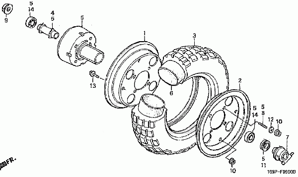 Front Hub Monkey black