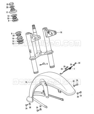 Front Fender Honda Chaly 6V