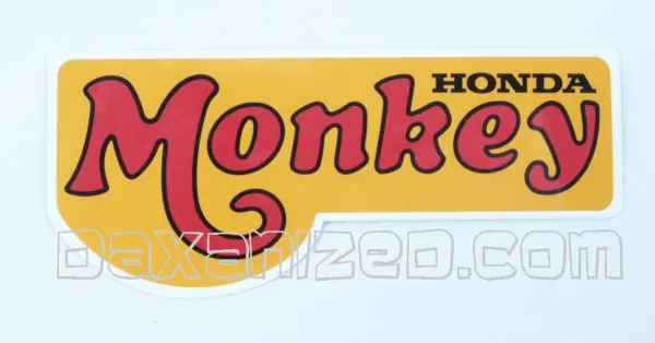 Seitenemblem Monkey rot/gelb