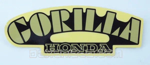 Tankemblem Gorilla schwarz/gold