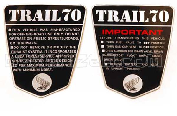 Wappen Set Dax Trail70 CT70